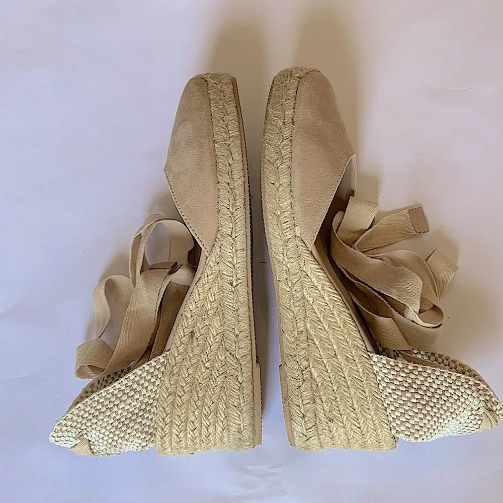 LK Bennett Maureen Trench Suede Espadrilles Size 11.5